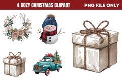 Cozy Christmas Sublimation Clipart PNG Product Image 1