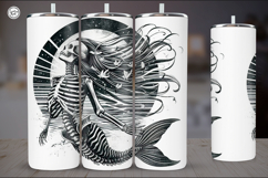 Mermaid Skeleton Tumbler Wrap Sublimations, 20 oz Product Image 2