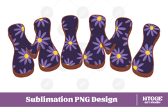 mimi Png Retro Flowers Mother&#039;s Day Floral Mom Sublimation Product Image 1