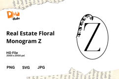 Real Estate Floral Monogram Product Image 1