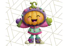 Colorful Halloween Clipart PNG, Cute Kids & Candy Clip Art Product Image 2
