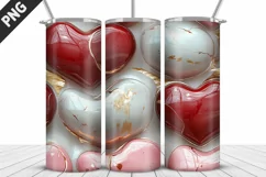 Valentines Love Skinny Tumbler PNG Wrap| Valentines Tumbler Product Image 3