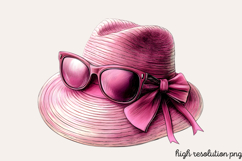 Pink Summer Sublimation Clipart Bundle PNG Product Image 6