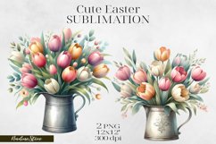 Cute Easter and Spring Clipart PNG. Product Image 1