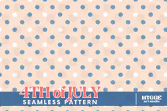 American 4th of July Coquette Polka Dot Seamless Pattern DTF Product Image 1