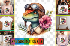 Joyful PNG Designs for Gifts, Dino Product Image 1