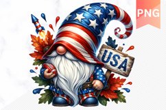 USA - 4th Of July Sublimation - Clipart PNG Design Product Image 1