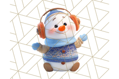 Adorable Snowman Character PNG Clipart Product Image 2