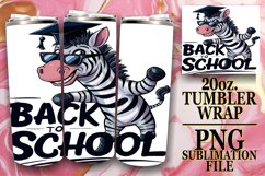 Tumbler Wrap with Graduation Animals 20oz Product Image 1
