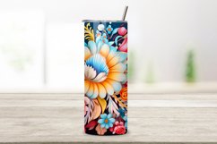 Dreamy Boho Botanical Tumbler Wrap | Sublimation PNG design Product Image 2