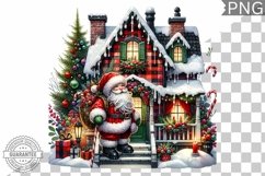 Christmas Santa Sublimation - Clipart PNG Design Product Image 1
