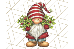 Christmas Gnome Clipart, Holiday Gnomes PNG Illustrations Product Image 2
