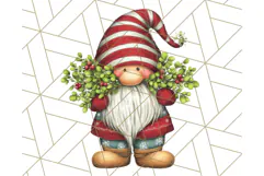 Christmas Gnome Clipart, Holiday Gnomes PNG Illustrations Product Image 2
