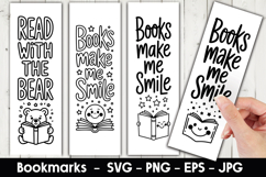 Books Smile Bookmark Sublimation Product Image 1
