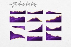 Gold and Purple Watercolour Borders Product Image 3