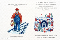 Winter Polar Express Clipart Product Image 2
