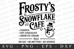 Frosty&#039;s Snowfalke Cafe Svg | Christmas svg Product Image 1