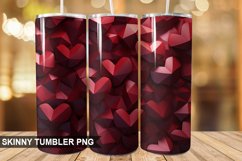 3D Valentine's Day Tumbler Design | Tumbler Sublimation Product Image 1