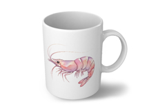 Cute Ocean Shrimp Marine Animal Pink Prawn PNG Summer Product Image 6