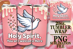 Luminous Sublimation 20oz tumbler wrap, Christian Product Image 1
