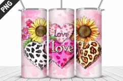 Lovely Hearts Tumbler Design | Valentine's Day Tumbler Wrap Product Image 3