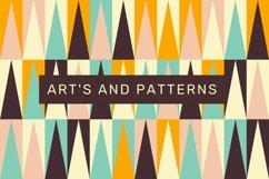 Triangular Geometrical Mid Century | Triangular pattern Product Image 1