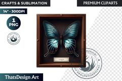 Dark Academia PNG, Gothic Butterfly Clipart Moody ephemera Product Image 1
