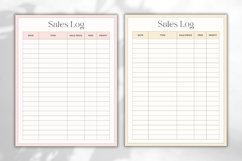 Editable Sales Log Canva Template 2 - 5 Colors Product Image 3