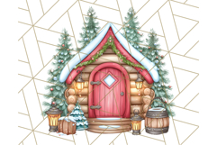 Christmas North Pole Village PNG Clipart, Cute Holiday Art Product Image 2
