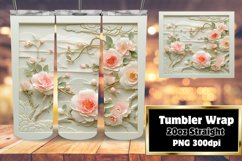 3D Flower Hole Wrap for Sublimation - 20oz Tumblers Product Image 1