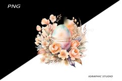 Easter Clipart, Easter Egg Clipart, Easter Bunny Png Product Image 1