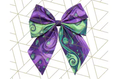 Halloween Bow Clipart, Bright Holiday Ribbon PNG Product Image 2
