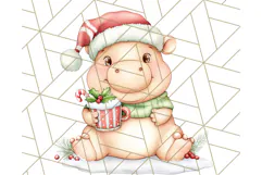 Muted Cute Safari Christmas Animal PNG Clipart, Holiday Png Product Image 2