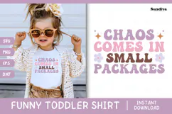 Funny Toddler T-shirt Quotes SVG | Small Packages Product Image 1