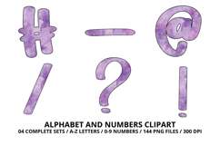 Halloween Alphabet Clipart PNG, watercolor letters doodle Product Image 6