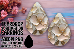 Trendy Teardrop Design for Crafting , 3D Flower Product Image 1