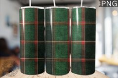 Green Christmas Plaid Tumbler Wrap -High Quality 300 Dpi Product Image 1