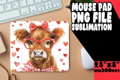 Heartwarming Watercolor Cow Mat Product Image 1