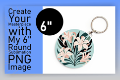 Dynamic Round Design Car Coaster PNG , Flowers Product Image 1