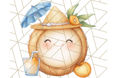 Tropical Tiki Friends PNG Clipart, Cute Summer Art Product Image 2