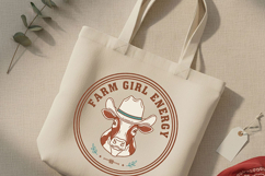 Farm Girl Energy Png, Western Cowgirl Sublimation Design Product Image 5