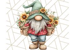 Farmer Gnome Clipart, Cute Farm Gnomes PNG Illustrations Product Image 2