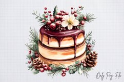 Watercolour Rustic Christmas Clipart PNG Product Image 1