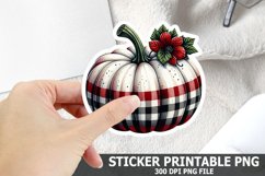 Halloween Pumpkin Sticker| Halloween Sticker PNG Design Product Image 1