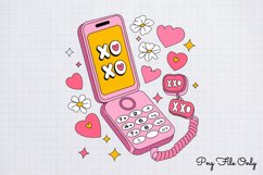 Xoxo PNG, Retro Valentine Sublimation PNG Product Image 1