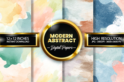 Modern Abstract Digital Papers - 04 variations Product Image 1