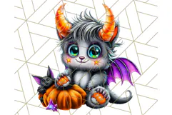 Spooky Cute Monster PNG Clipart, Adorable Halloween Monsters Product Image 2