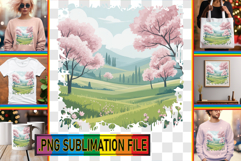 Joyful PNG TSHIRT Art Ideas, Spring Product Image 1