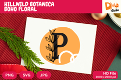 Hillwild Botanica Boho Floral Monogram Product Image 1