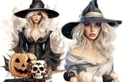 Neutral Halloween Witch Fashion Clipart for Sublimation Product Image 4